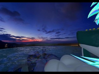 Let me suck your cock and then we'll cuddle in the hot tub