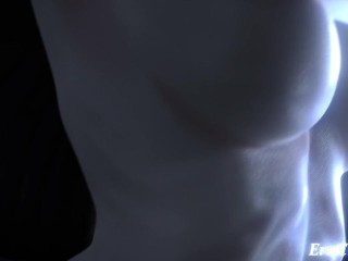 Overlord albedo gets her holes spread wide open