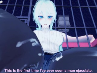 Yukino Mifuyu from Hitozukiai Ga Nigate Gives You A Footjob Hentai POV