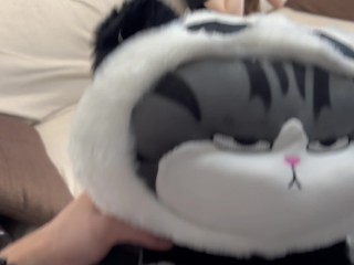 Powerful anal, toy and butt plug are the best gift for a cutie with big tits