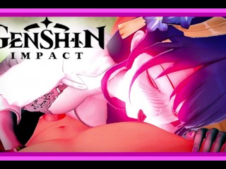 Genshin Impact - Raiden Shogun satisfies you after office hours