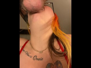 Watch her throat bulge! - InternetNeighbors