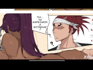 Yoruichi follada por enorme verga de Ichigo y obtiene tu creampie porn-comic