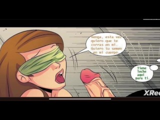 Gwen le da sorpresa a Kevin y termina follada por Ben y su enorme verga porn-comic