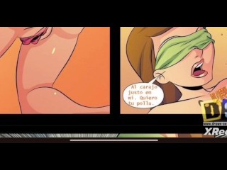 Gwen le da sorpresa a Kevin y termina follada por Ben y su enorme verga porn-comic