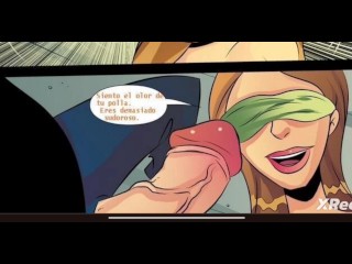 Gwen le da sorpresa a Kevin y termina follada por Ben y su enorme verga porn-comic