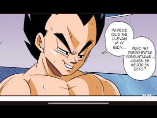 Dragon ball z-Bulma le da regalo sorpresa a Vegueta y se come enorme culo de número 18 porn comic