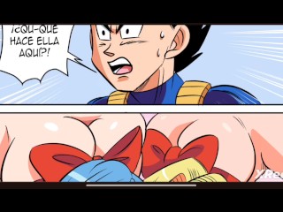 Dragon ball z-Bulma le da regalo sorpresa a Vegueta y se come enorme culo de número 18 porn comic