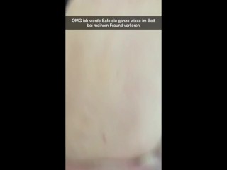 Mein Freund war am zocken, während sein Kumpel ihm snaps schickte wie er mich fickte