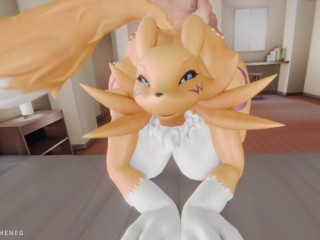 Hot Furry MILF Renamon  having a good time