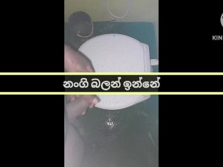 Bathroom flash dick අල්ලපු ගෙදර නංගිට පෙන්න පයිය හෙදුවා.නංගී බලං ඉන්නේ