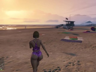 GTA V Nude Mod Installed Game Play [Part 0] - New Sexy Girl Testing [18+] New nude Characters