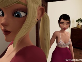 3D Futanari Animation - Blowjob by Student fucked in ass and pussy