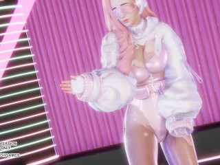 [MMD] Overdose Seraphine Sexy Hot Dance League of Legends Uncensored Hentai