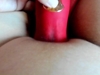 【オナニー実況】「うわ何このきったねぇ汁・・・」おもちゃでクリトリスオナニーでイク。