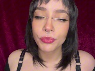 Drooling Long Tongue JOI with Countdown CUM IN MY MOUTH!