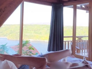 山小屋でプール上がりに水着のままハッスルSEX 〜デニムビキニから露出する色白美肌がエロすぎる教え子〜