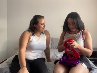 Melisa and Zoe are celebrating their anniversary and they celebrate by fucking hard with a strapon