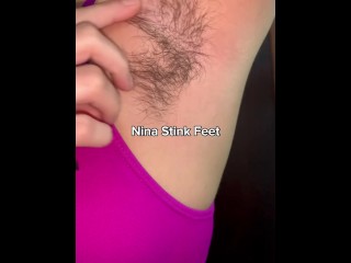 Hairy Armpits after Workout!