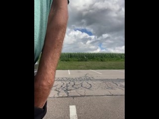 Driving horny! Found a public park to blow my load 3 times in 24 hours. Public orgasm compilation.