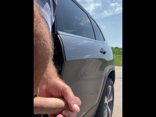 Driving horny! Found a public park to blow my load 3 times in 24 hours. Public orgasm compilation.