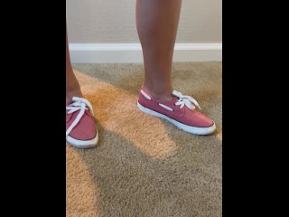 Pull your cock out and cum on my shoes