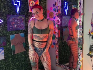 HUGE Dildo BJ on Mirror JOI and Cum Countdown