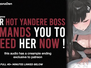 YOUR YANDERE BOSS DEMANDS YOU TO BREED HER NOW | Erotic Audio Roleplay ASMR BEST AUDIO PORN EVER