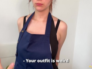 I was too horny and fucked my sexy maid 😈