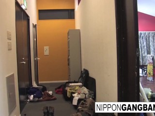 Harajuku hottie gets gangbanged