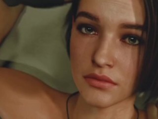 Jill Valentine gets her pussy fucked raw for the first time