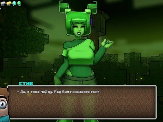 Minecraft Porn. HornyCraft. ALL SEX SCENES with SlimeGirl [0.21]