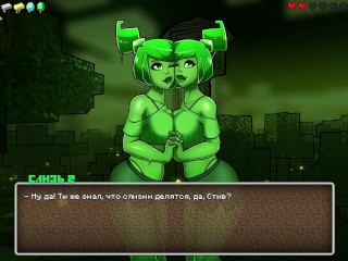 Minecraft Porn. HornyCraft. ALL SEX SCENES with SlimeGirl [0.21]