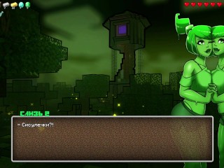 Minecraft Porn. HornyCraft. ALL SEX SCENES with SlimeGirl [0.21]