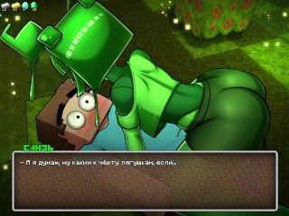 Minecraft Porn. HornyCraft. ALL SEX SCENES with SlimeGirl [0.21]
