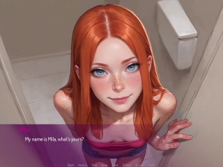 Horny Cheating Wife Fucked by a Stranger in Public Toilet - 3D Hentai Animated Porn - Mila AI