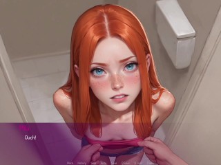 Horny Cheating Wife Fucked by a Stranger in Public Toilet - 3D Hentai Animated Porn - Mila AI