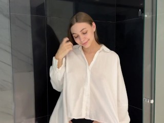 Transparent White Shirt Dry vs Wet