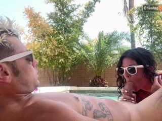 He Pulled My Bikini Off- We Got Naughty on the Pool Float and I Squirted Getting Fucked in the Pool