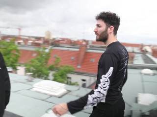 The sky above Berlin - rough fucking on a rooftop