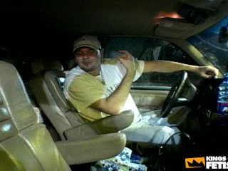 Guy picks up a woman on the street to be sucked and pegged with a big strapon