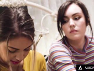 Sorority Babes Get Intimate While Studying & Have Their First Lesbian Experience