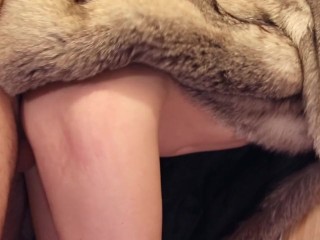 Close up standing doggystyle pussy fuck! Horny redhead wanna suck big dick!