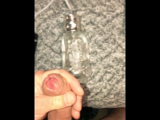 Sexting while using my Adam & Eve Vibrating and Sucking Stroker Toy