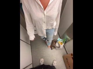 Cheating neighbor fucked in elevator (Swedish dirtytalk)