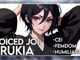 [ Voiced JOI ] Rukia Makes Fun of You For Jerking Off ( CEI | Femdom | Humiliation )