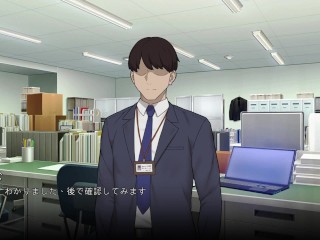 【#01 NTR Office実況(体験版)】爆乳OL寝取られアニメーションRPGエロゲー。褐色肌のショート女博士が膣内と口に同時に射精される。