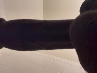 Big Black Cock Closeup Cumshot