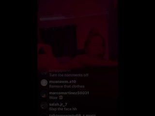 I love fucking her on IG live come watch talktomenasty69