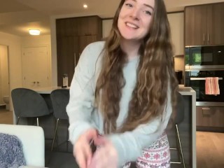 TikTok Slut Try Ons - Behind the Scenes  PAWG Redheaded Slut